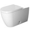 Duravit Two-Piece Toilet Me By Starck Siphon Jet, 1.32 gpf, Siphon Jet, Elongated, White Alphin 2171010000 - alternate 1
